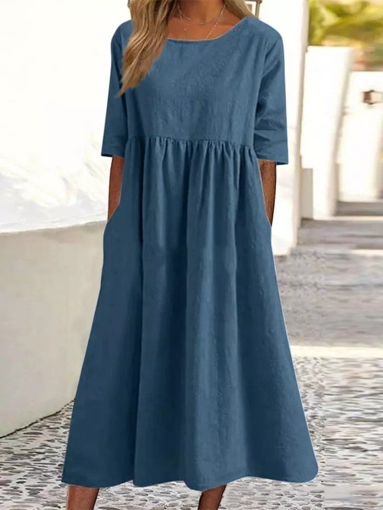 Tina - Vestito midi con maniche a tre quarti