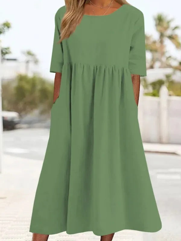 Tina - Vestito midi con maniche a tre quarti