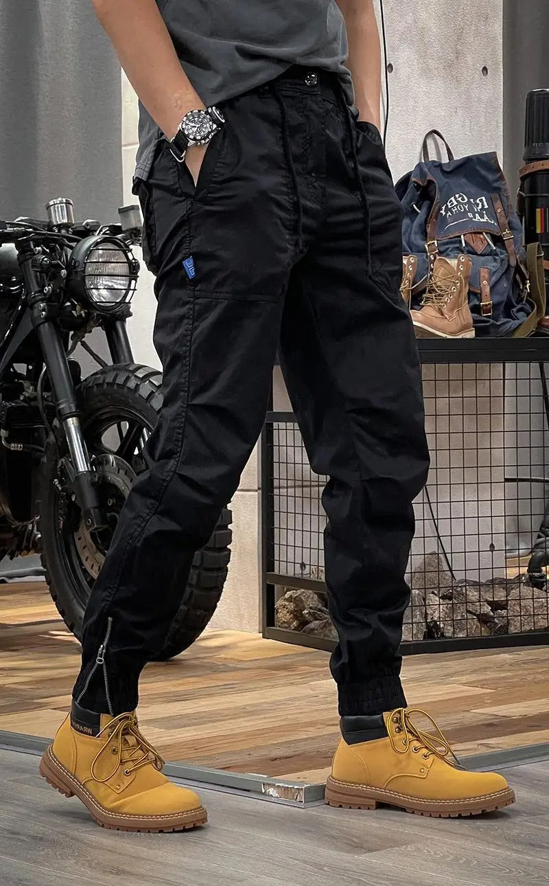 Pantaloni cargo elasticizzati con elastan