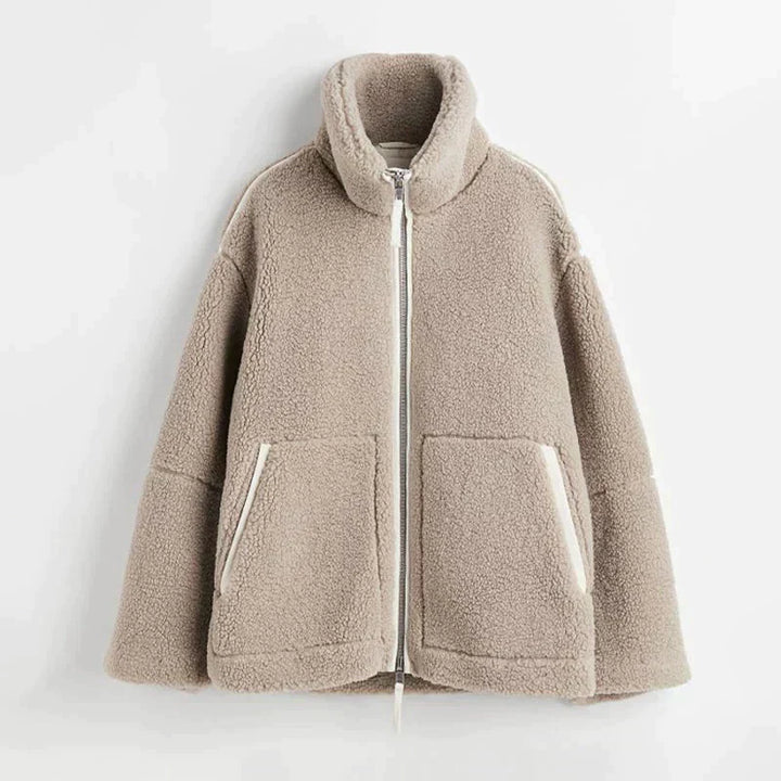 Giulia - Giacca Teddy in Cotone Comoda per la Moda