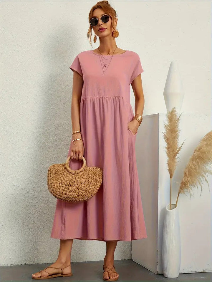 Anna - Abito Tascabile in Lino Premium