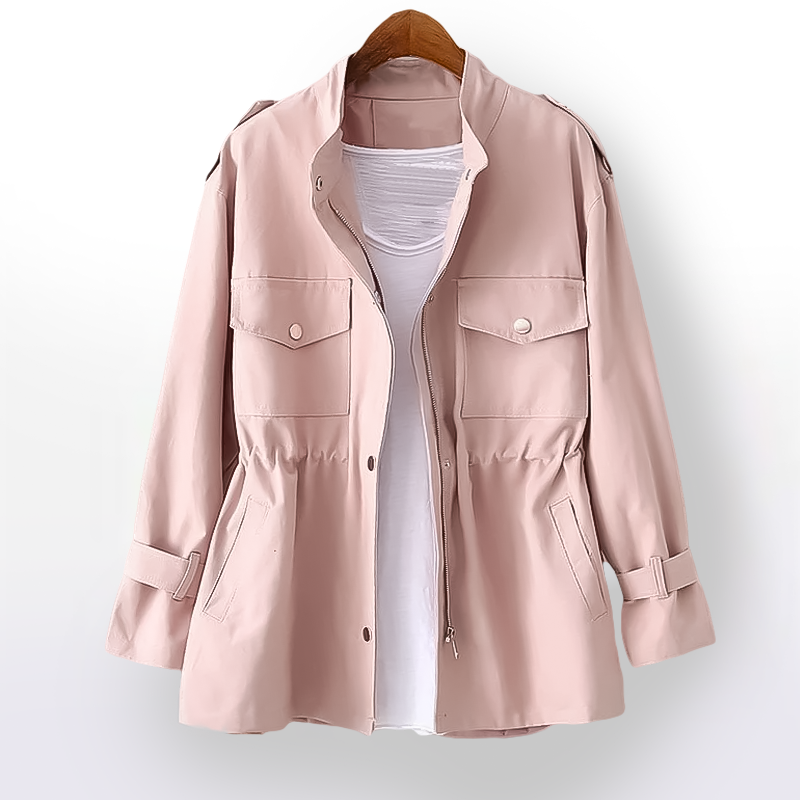 Lara - Giacca Impermeabile da Donna in Cotone Cerato
