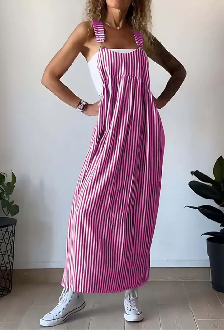 Sara - Salopette casual a righe