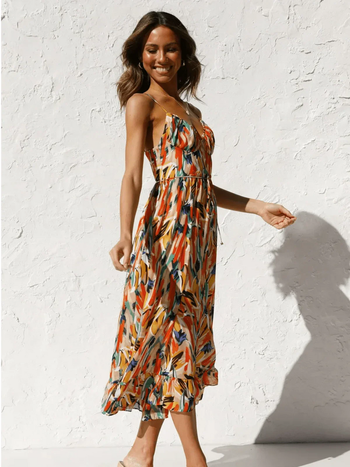 Rita - Abito Midi in chiffon Premium
