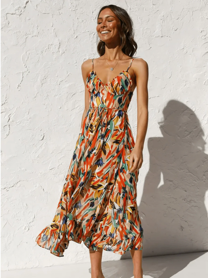 Rita - Abito Midi in chiffon Premium