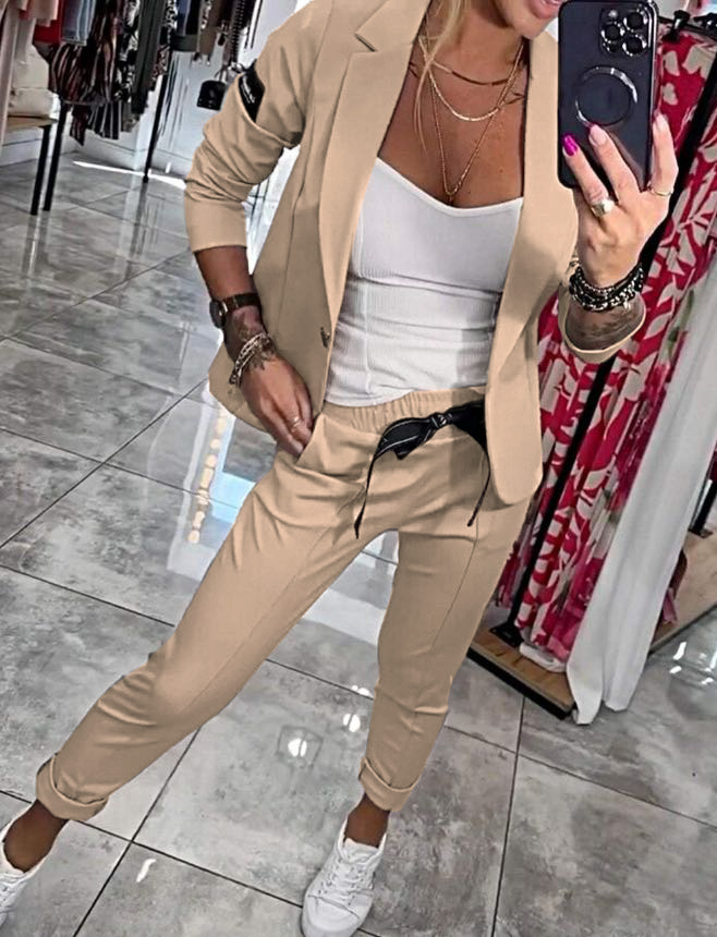 Nina - Giacca e Pantaloni Eleganti in Cotone