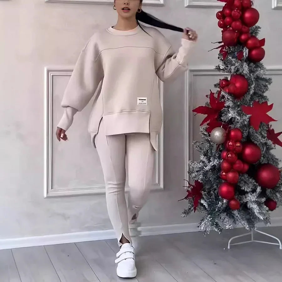 Completo da donna in felpa di cotone
