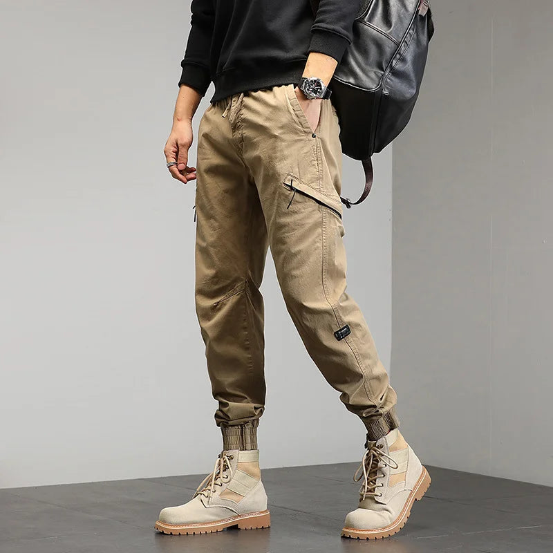Mario - Pantaloni Cargo Multi-Tasche in Spandex