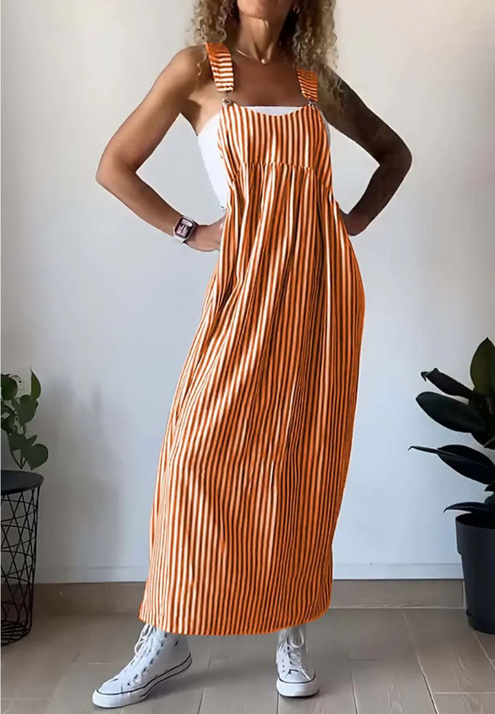 Tuta elegante a righe