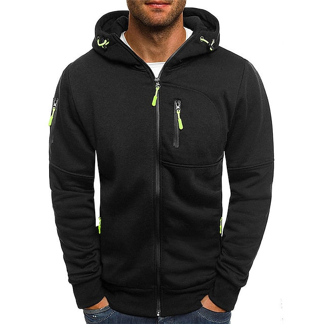 Marco - Uomo Pullover con Cappuccio in Cotone