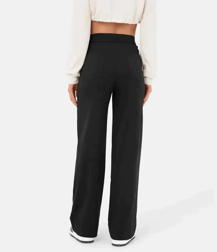 Sara - Pantaloni Chic in Cotone a Vita Alta
