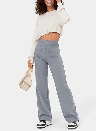 Sara - Pantaloni Chic in Cotone a Vita Alta