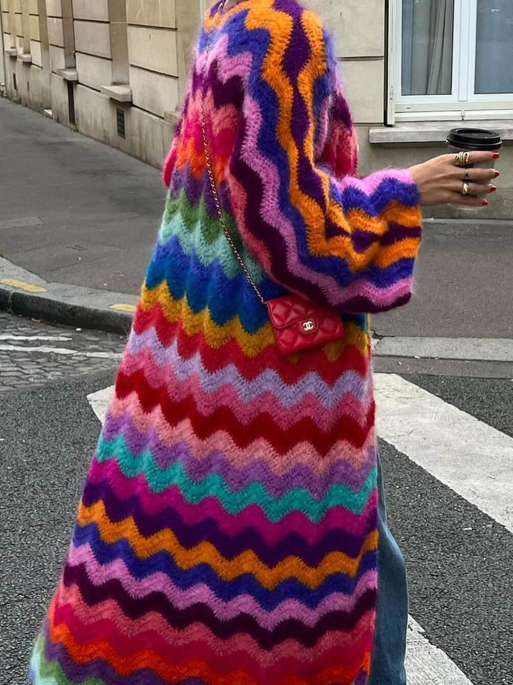 Nina - Cardigan in Cotone Onde di Eleganza