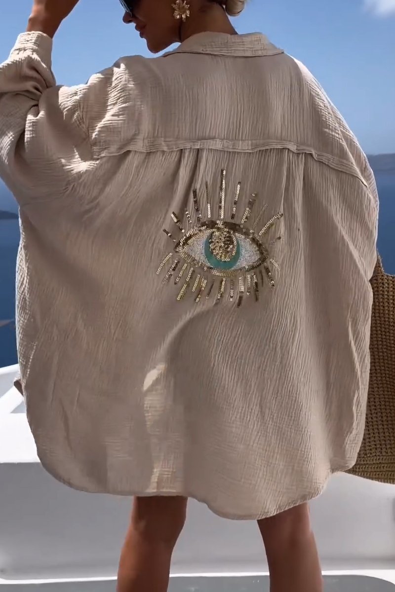Ilaria - T-shirt con Paillettes Brillanti