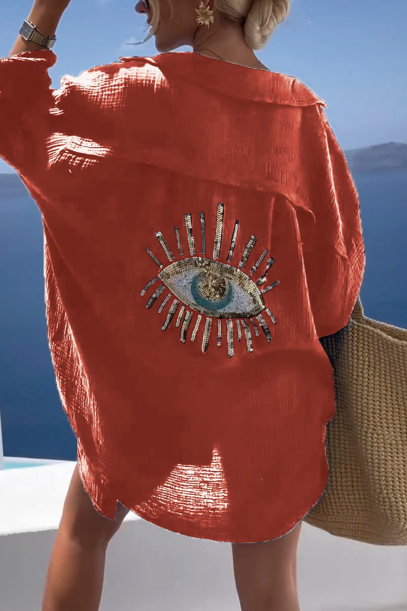 Ilaria - T-shirt con Paillettes Brillanti