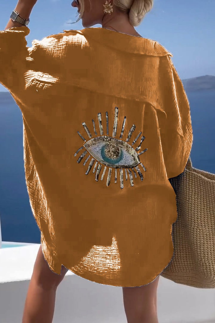 Ilaria - T-shirt con Paillettes Brillanti