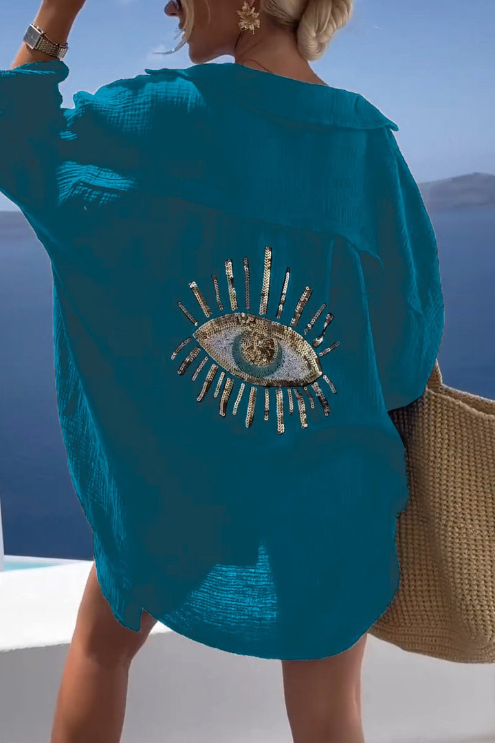 Ilaria - T-shirt con Paillettes Brillanti