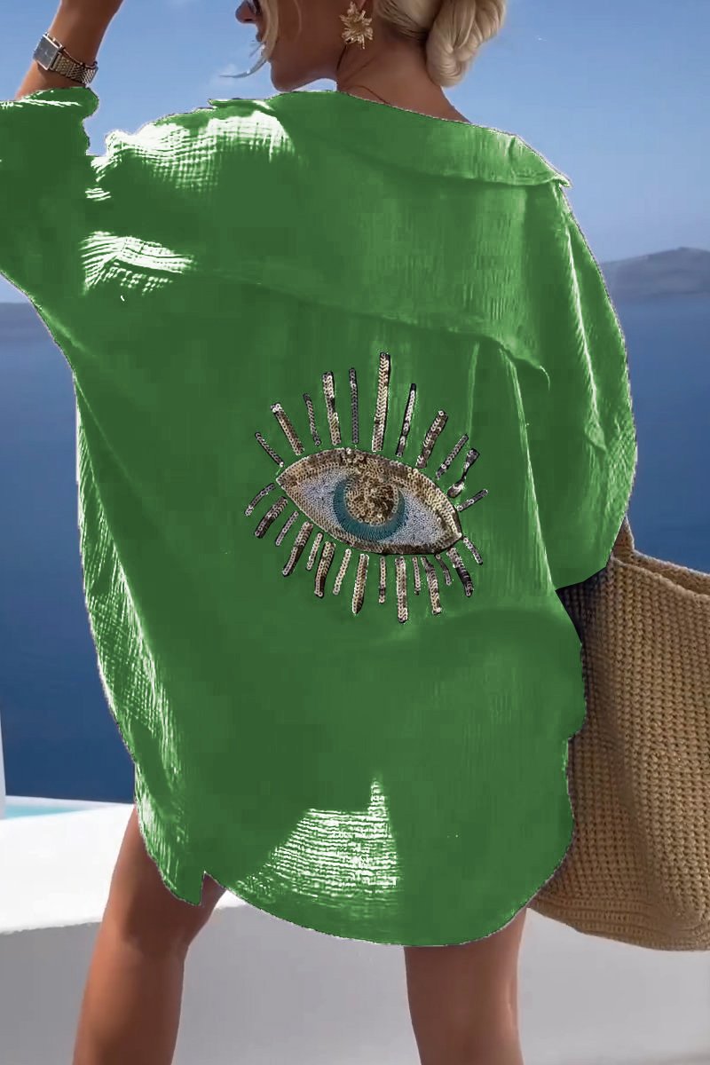 Ilaria - T-shirt con Paillettes Brillanti