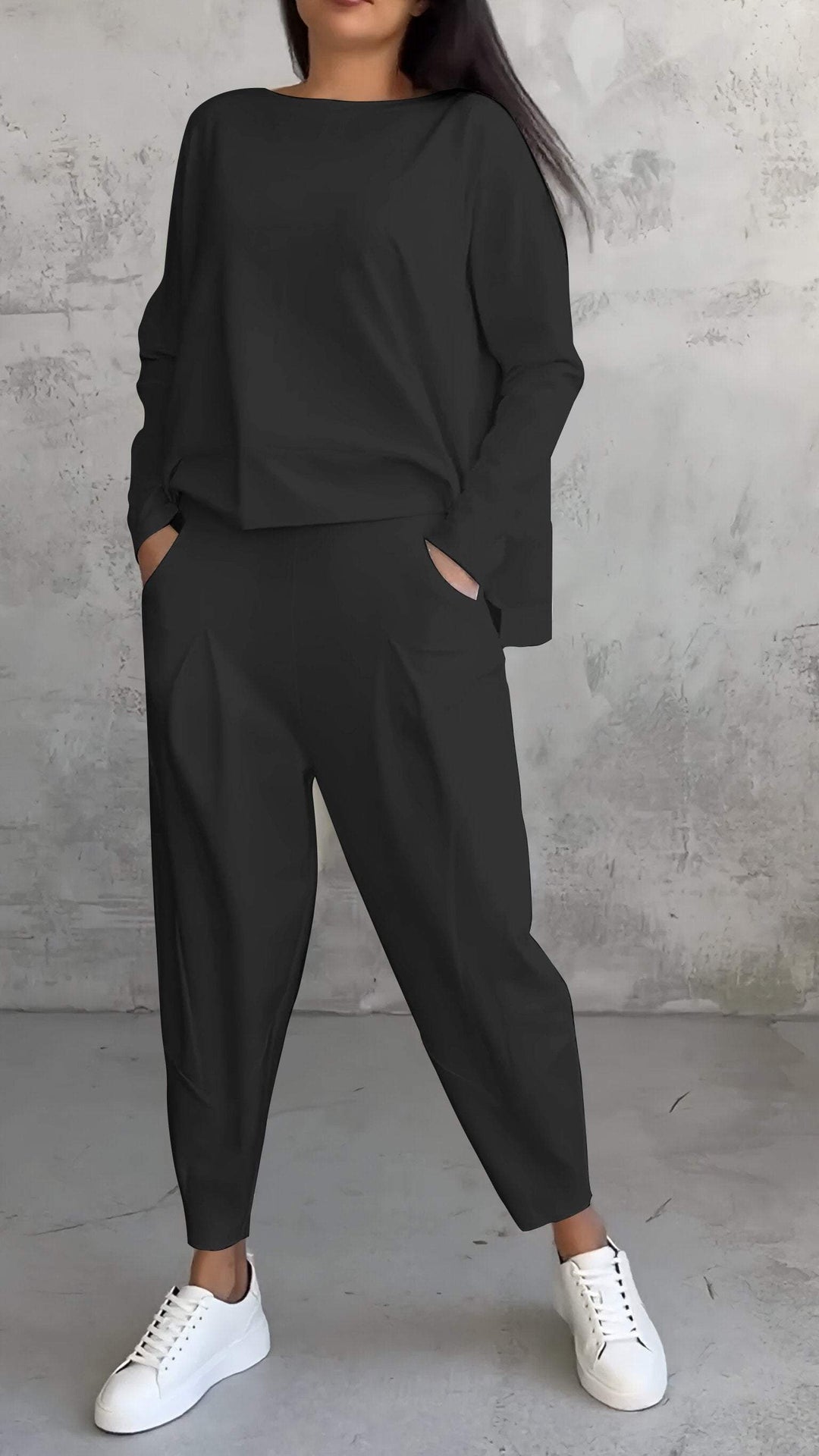 Daria - Combinazione Confortevole con Collo a Giro