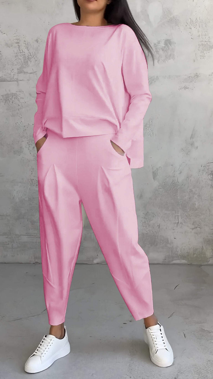 Daria - Combinazione Confortevole con Collo a Giro