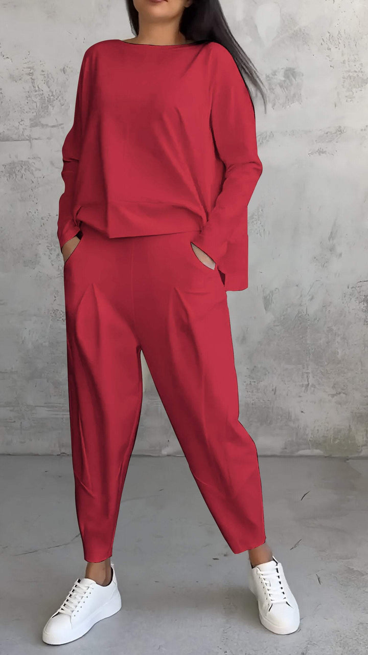 Daria - Combinazione Confortevole con Collo a Giro