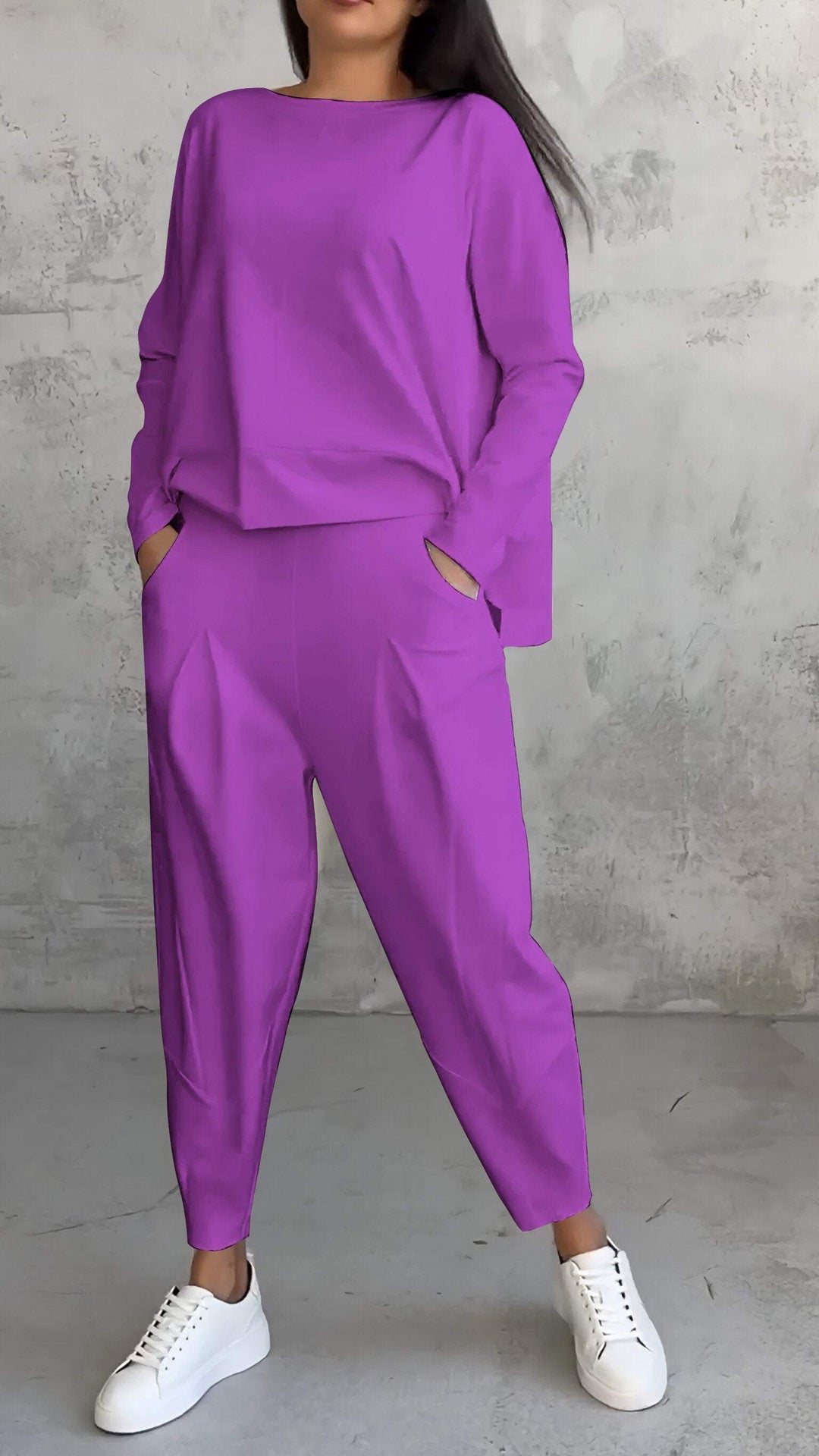 Daria - Combinazione Confortevole con Collo a Giro