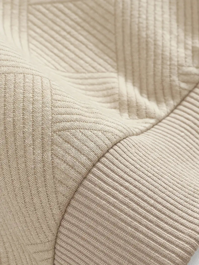 Franco - Maglione Zip-Up Geometrico in Misto Lana