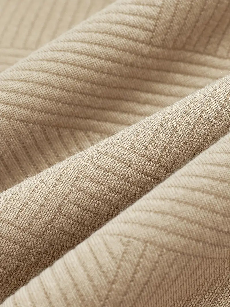 Franco - Maglione Zip-Up Geometrico in Misto Lana