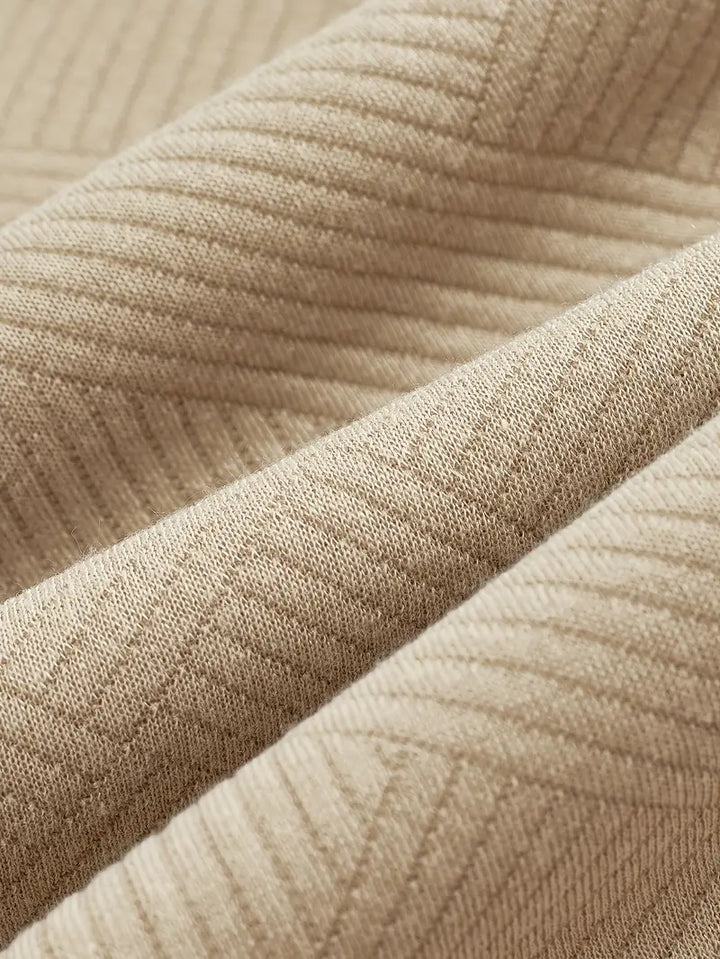 Franco - Maglione Zip-Up Geometrico in Misto Lana