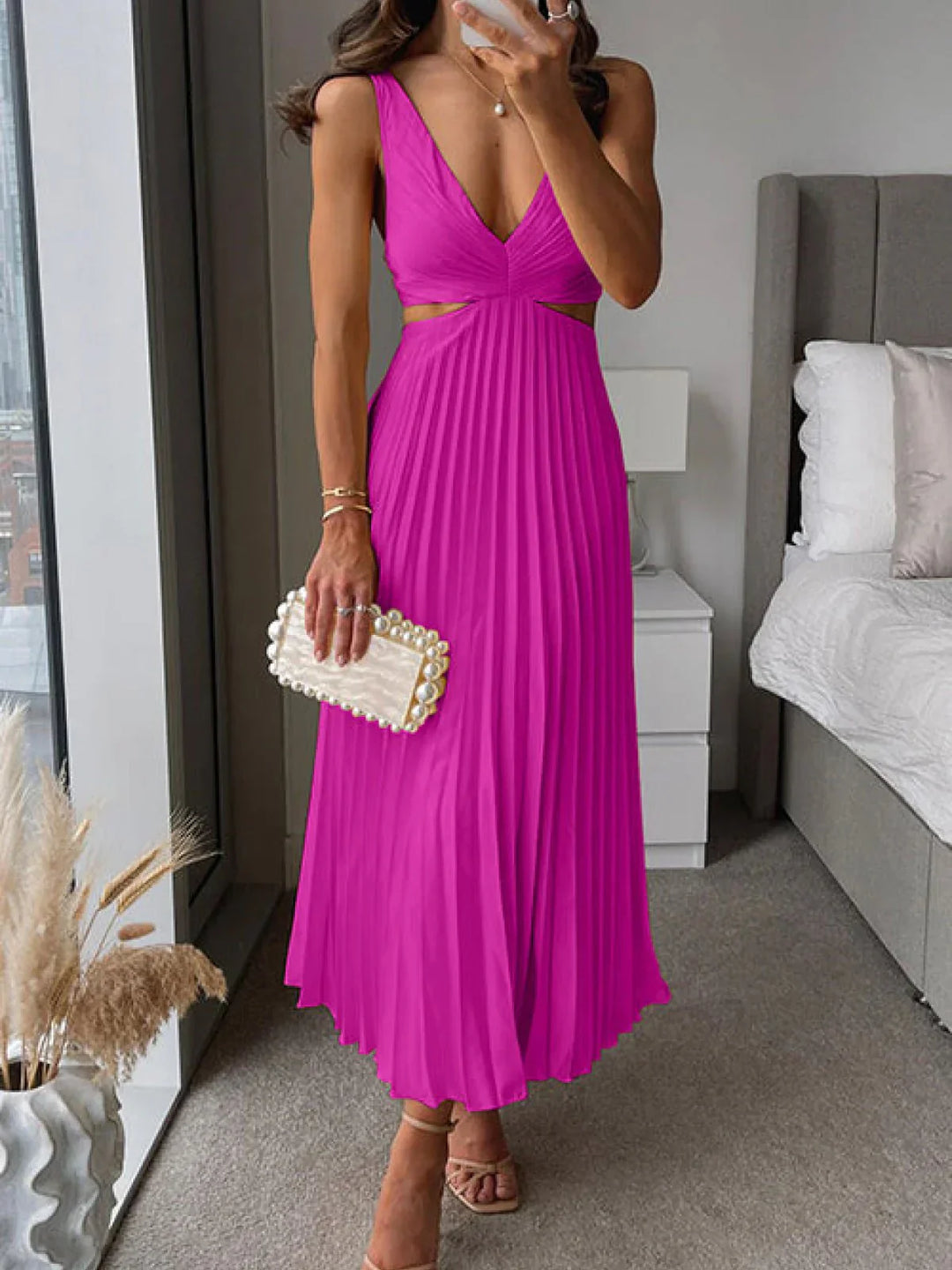 Rita - Abito Elegante in Raso Premium