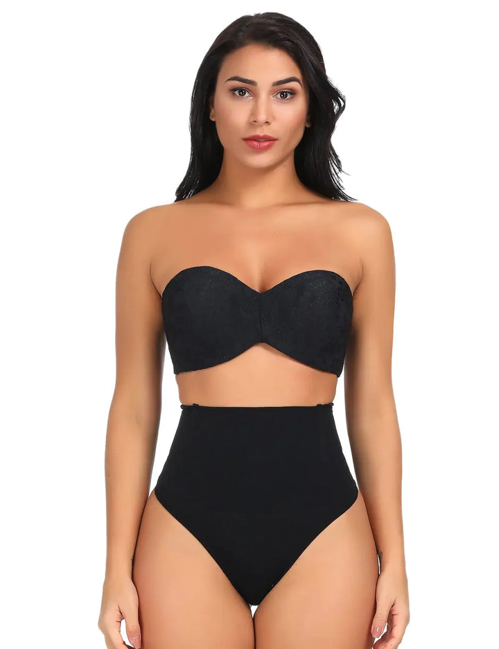 High-waisted shaping thong