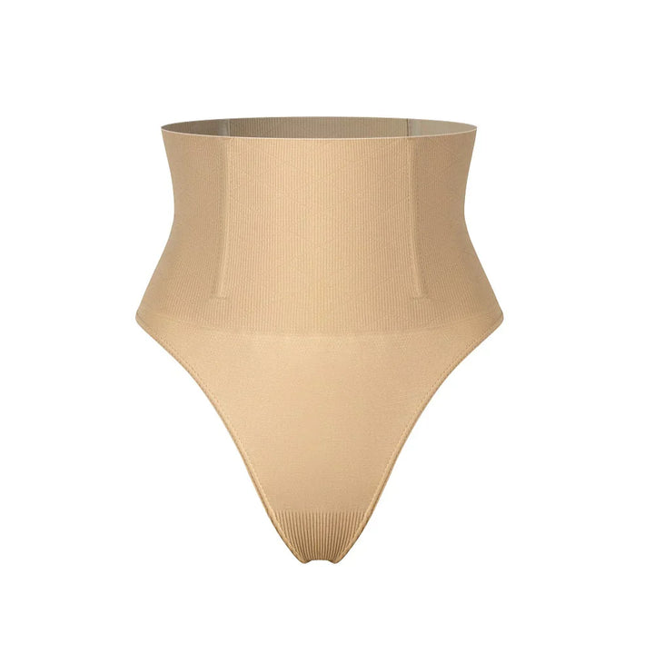 High-waisted shaping thong