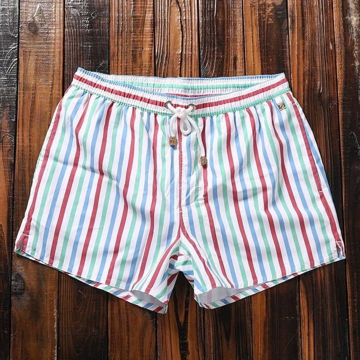 Pantaloni corti a righe marittime
