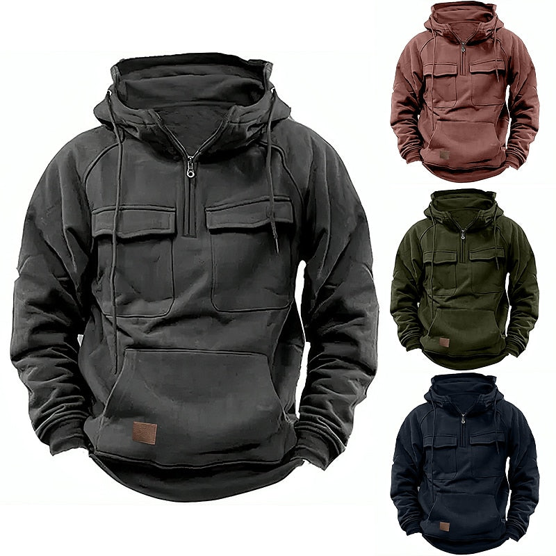 Marco - Maglione in Morbida Lana per Inverno con Zip