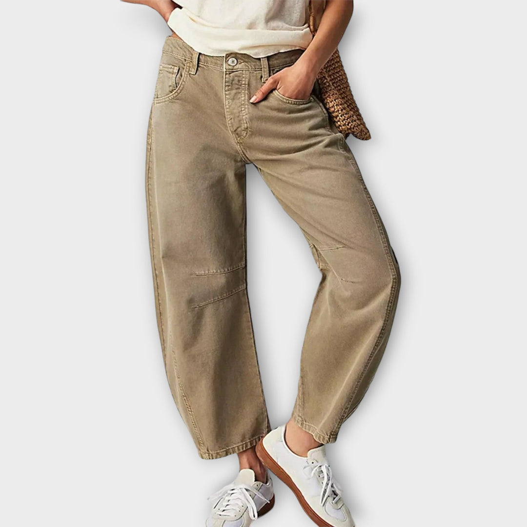 Rosa - Jeans comodi dal taglio ampio